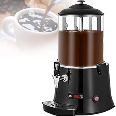 Hot Chocolate Dispenser Machine,Commercial Chocolate Fountain,Electric Chocolate Beverage Making Machine,30~90 Adjustment Chocolate Tempering Machine for Heating Coffee,Milk,5L