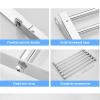 Stainless Steel Drying Racks Wall Mounted Folding Coat Hanger Dryer Hanging Rod Adjustable Angle Towel Shelf for Laundry Bathroom Bedroom Hanging Clothes view 4