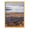 SIGNLEADER Framed Wall Art Print Clouds Autumn Mountain Forest Landscape Nature Illustration Decorative Country/Farmhouse Rustic Cozy Zen for Living Room, Bedroom, Office - 8"x10" Natural view 1