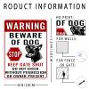 snowsun Warning Metal Signs Beware of Dog Stop Keep Gate Shut Boxer Dog Tin Sign Aluminum Sign for Home Garden Yard Street Wall Decor 812 Inches view 2