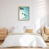 SIGNLEADER Framed Wall Art Print Ground View of Tropical Beach Palm Trees Nature Modern Illustration Decorative Country/Farmhouse Rustic Cozy Zen for Living Room, Bedroom, Office - 8"x10" Natural view 4