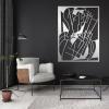 Picasso Artwork Metal Wall Art, Pablo Picasso Faces Metal Wall Decor, Abstract Wall Art, Abstract Faces Metal Wall Art, Minimalist Wall Art, Living Room Wall Decor (Silver, 18"x24"|45x60cm) view 1