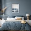 SIGNLEADER Framed Wall Art Print Misty Cloud Blue Mountain Range Valley Nature Illustration Decorative Country/Farmhouse Rustic Cozy Zen for Living Room, Bedroom, Office - 11"x14" White view 4