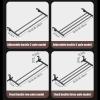 Hanging Clothes Drying Rack Retractable Foldable Clothes Hanger for Balcony Railings Windowsill Radiator Airer Clothes Hanger Rack Laundry Room Storage Organization view 2