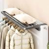 Radiator Airer 3 Bar Drying Rack Over Radiator Clothes Airer with Adjustable Telescopic Arms Drying Rack Hanging Rail for Radiator Window Sill view 1