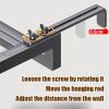 Radiator Airer 3 Bar Drying Rack Over Radiator Clothes Airer with Adjustable Telescopic Arms Drying Rack Hanging Rail for Radiator Window Sill view 4