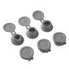 Bottle Emptying Caps Kit, 6 Adapters Transfer Connector, 3 Sizes Inverted Caps Flipping Bottle Set, Get Every Drop Out Of Lotions, Shampoos, Kitchen Condiments, Beauty Kitchen Supplies, Gray view 1