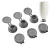 Bottle Emptying Caps Kit, 6 Adapters Transfer Connector, 3 Sizes Inverted Caps Flipping Bottle Set, Get Every Drop Out Of Lotions, Shampoos, Kitchen Condiments, Beauty Kitchen Supplies, Gray view 3