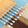 Stainless Steel Porcelain Chopsticks Set With Case, High-grade Chinese Bone Porcelain Chopsticks, Ceramic Chopsticks Reusable Ceramic Chopsticks Dishwasher Safe O view 2