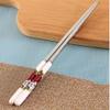Stainless Steel Porcelain Chopsticks Set With Case, High-grade Chinese Bone Porcelain Chopsticks, Ceramic Chopsticks Reusable Ceramic Chopsticks Dishwasher Safe O view 4