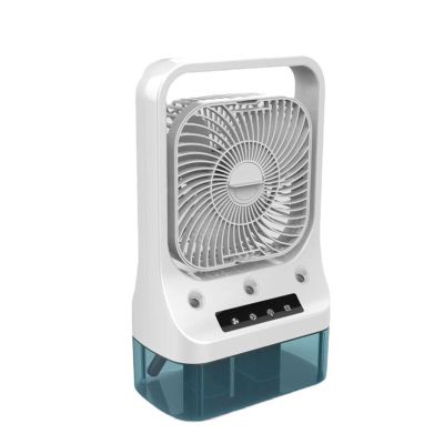 BWANGIAO Portable Fan Air Conditioners USB Electric Fan LED Night Light Water Misting Fan Air Humidifier 3 Speed For Office