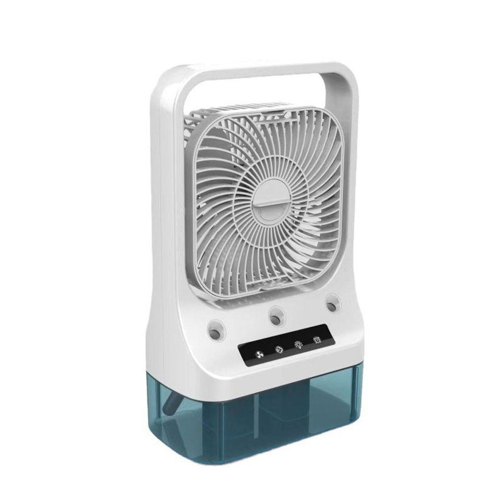 BWANGIAO Portable Fan Air Conditioners USB Electric Fan LED Night Light Water Misting Fan Air Humidifier 3 Speed For Office