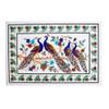 24 x 36 Inches Nature Pattern Inlay Work Coffee Table Top Rectangle Shape White Marble Back Splash for Meeting Room Decor view 1