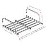Extendable Balcony Drying Rack, Stainless Steel Telescopic Folding Hanging Drying Rack, Wall-Mounted Clothes Airer Hanging Drying Rack for Indoor and Outdoor Railing view 2