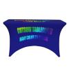 AEKSCOH Custom Tablecloth with Your Business Logo Stretch Fitted Table Cloth Custom-Made Fit Rectangular Tablecloth for 4 Ft Table Style09 view 2