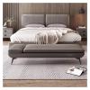 ULTRAWAVE Bedroom Bench Leather Bench with Upholstered Entry Lounge Bench with Metal Legs Comfortable Seating Bench Footstool for Living Room, Entryway, Dining Room Bed Benches(Gray,120 * 50 * 42cm) view 1