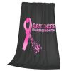 Breast Cancer Awareness Month Blanket Soft Lightweight Throw for Bedding Room Travel Office Decor 40"x30" view 3