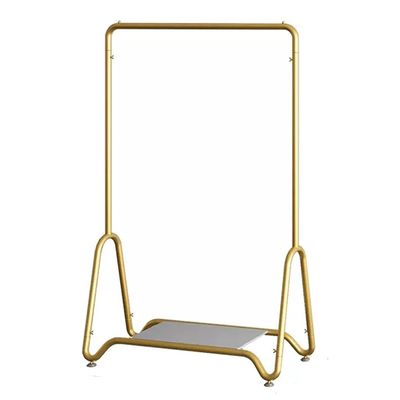 ENGENDER Floor Coat Rack Nordic Hanger Floor Bedroom Underwear Hat Rack Household Simple Hanger Balcony Single Pole Drying Clothes Hanger Hall Tree(A,100 * 40 * 150cm)