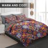 Pamnest Comforter Set Full Size, Mexican Talavera Ceramic 7 Pcs Bedding for Kids and Adults, Italian Spanish Bed Sheet Sets with Fitted Sheet 2 Pillowcases & 2 Shams for Bedroom Bed Decor view 2