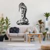 OZF Woman Body Metal Wall Art, Metal Abstract Woman Silhouette Wall Decor, Modern Female Line Hanging Art for Living Room Bedroom view 3
