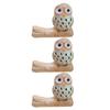 HKNNSDEED Chopsticks Rest Rack, Chopsticks Stand, 3pcs Ceramic Chopsticks Holder Chopstick Pillow owl Chopsticks Rest Holder Japanese Chopsticks Holder Chopstick Rest Ceramics view 1