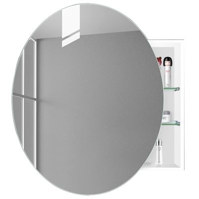 Mirror Cabinet Wall-Mounted Bathroom Mirror Cabinet Aluminum Storage Cabinet Mirror Medicine Cabinet Medicine Cabinets for Bathroom(B,70 * 48 * 12CM)