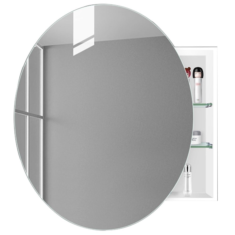 Mirror Cabinet Wall-Mounted Bathroom Mirror Cabinet Aluminum Storage Cabinet Mirror Medicine Cabinet Medicine Cabinets for Bathroom(B,70 * 48 * 12CM)