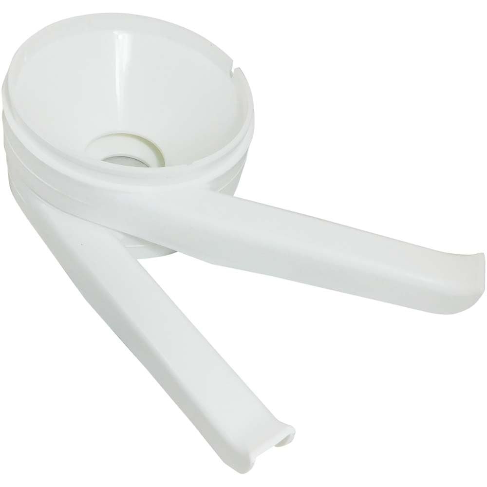 HomeLoft Basics Plastic Cream Receiver and Skim Milk Receiver Spare Part for Motor Sich Separator, White, 81633