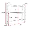 JOMRTS Book Shelf Bookcase Storage Display Bookshelf 2 Tiers Wooden Bookshelf Countertop Storage Display Rack Organizer Wooden Display Rack Organizer for CDs/Movies/Books/Display Shelves (A Small) view 2