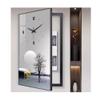 GRRICEPL Breaker Box Cover, Fuse Box Cover Cabinet, Wall Mounted Hide Electrical Panel Cover Decorative, Decorative Painting of Electricity Meter with Clock(K,55x110cm) view 1