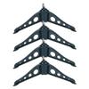 Ciieeo 4pcs Christmas Tree Base Holder Sturdy Artificial Xmas Tree Stand Material Removable Easy Installation for Holiday Decorations view 1
