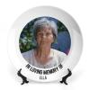 Custom Photo on Plate, Personalized Memorial Ceramic Plate, in Loving Memory Keepsake, Remembrance Gifts, Decorative Plates with Stand, Create Your Own Porcelain Plate, Sympathy Gift, 6" view 1