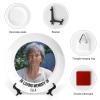 Custom Photo on Plate, Personalized Memorial Ceramic Plate, in Loving Memory Keepsake, Remembrance Gifts, Decorative Plates with Stand, Create Your Own Porcelain Plate, Sympathy Gift, 6" view 3