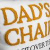 Customize Grandpa Throw Pillow with Kids Names  Handcrafted Punch Embroidery & UV Print  Personalized Gift for Grandfather, Dad or Papa  Cozy Decorative Cushion for Sofa, Chair, Recliner or Bed view 2