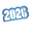 2026 Fun Cookie Cutter - Dishwasher Safe - Sweet Prints Inc (3.5" wide) view 1