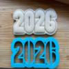2026 Fun Cookie Cutter - Dishwasher Safe - Sweet Prints Inc (3.5" wide) view 2