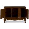 China Furniture and Arts Victorian Queen Anne Style Zen Modern Asian Cabinet with World Map Motif view 3