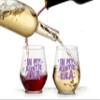 Aunt Gifts from Niece, Nephew | In My Auntie Era | Auntie Gift Ideas For Aunt To Be, Promoted To, Pregnancy Announcement, Birthday, Mothers Day, Christmas | 15oz Stemless Wine Glass view 4