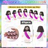 Bememo 25 Pcs Little Jesus Figures Original Design Mini Rubber Jesus Figurine to Hide and Seek Religious Party Favors Sunday Baptism Gifts(Purple) view 2