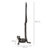 Mozhixue Frog Paper Towel Holder 16.5'' Cast Iron Paper Towel Holder Funny Toilet Paper Holder for The Floor or Counter in The Kitchen or Bathroom Bronze Rustic,Frog view 2