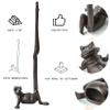 Mozhixue Frog Paper Towel Holder 16.5'' Cast Iron Paper Towel Holder Funny Toilet Paper Holder for The Floor or Counter in The Kitchen or Bathroom Bronze Rustic,Frog view 3
