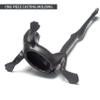 Mozhixue Frog Paper Towel Holder 16.5'' Cast Iron Paper Towel Holder Funny Toilet Paper Holder for The Floor or Counter in The Kitchen or Bathroom Bronze Rustic,Frog view 4
