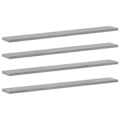 SYXUYP Bookshelf Boards 8 pcs Concrete Gray,Entrance Shelves,Wall Shelves,Organizer Shelves,Display Shelves,Modern Style,for Kitchens,Storage Rooms,Closets,Bathrooms,31.5"x3.9"x0.6" Engineered Wood