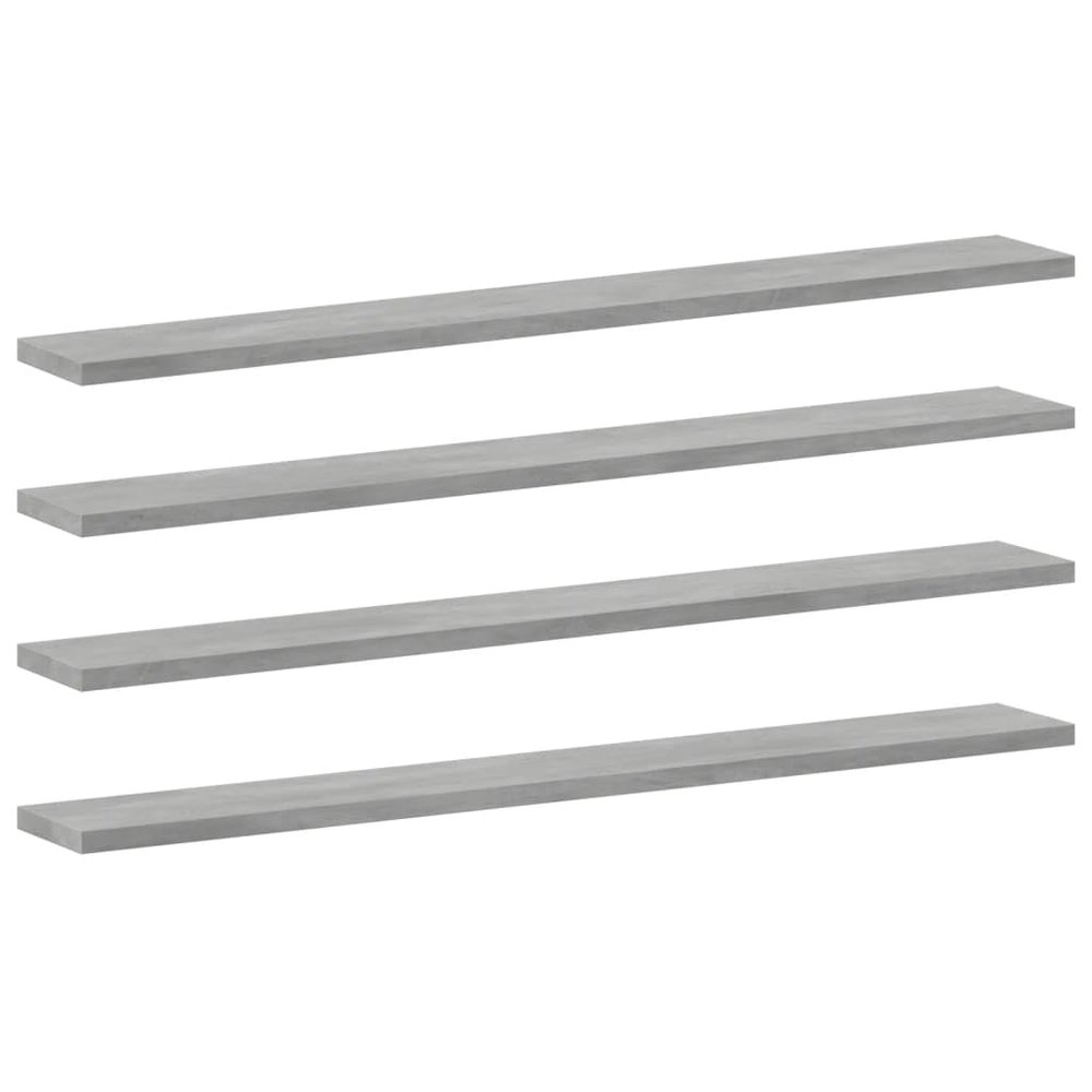 SYXUYP Bookshelf Boards 8 pcs Concrete Gray,Entrance Shelves,Wall Shelves,Organizer Shelves,Display Shelves,Modern Style,for Kitchens,Storage Rooms,Closets,Bathrooms,31.5"x3.9"x0.6" Engineered Wood