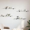 SYXUYP Bookshelf Boards 8 pcs Concrete Gray,Entrance Shelves,Wall Shelves,Organizer Shelves,Display Shelves,Modern Style,for Kitchens,Storage Rooms,Closets,Bathrooms,31.5"x3.9"x0.6" Engineered Wood view 2