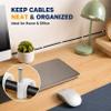 MAQIHAN Cable Clips - 100PCS, 8mm 10mm Wire Staples with Steel Nails, White view 2