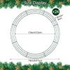 Aodaer 24 Pack 16 Inch Wire Wreath Frame, Christmas Dark Green Wire Wreath, Ring Round Metal DIY Floral Crafts Wreaths for Halloween New Year Holiday Valentines Day Decorations view 2