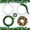 Aodaer 24 Pack 16 Inch Wire Wreath Frame, Christmas Dark Green Wire Wreath, Ring Round Metal DIY Floral Crafts Wreaths for Halloween New Year Holiday Valentines Day Decorations view 4