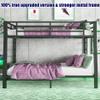 AOOMEEC Higher Quality & Stronger Heavy Duty Black Metal Bunkbed Full XL Over Queen Bunk Bed, Industrial Style Thicken More Stable Safer Steel Bunk Queen Bed (Easier to Assemble) (Full XL Over Queen) view 3