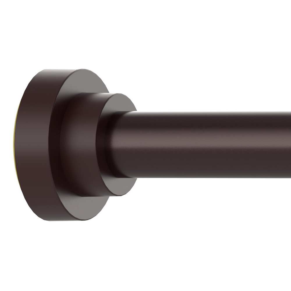 Thestoa Brown Shower Curtain Rod Adjustable 43-78 inch, 1"Diameter Spring Tension Curtain Rod No Drill, Anti-Rust Non-Slip Shower Rod for Bathroom Tension Rod